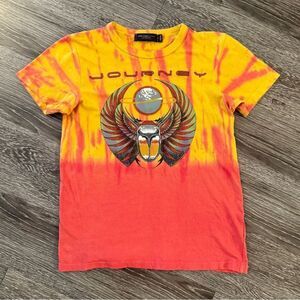 Junk food Journey Yellow Red Tie Dye T shirt